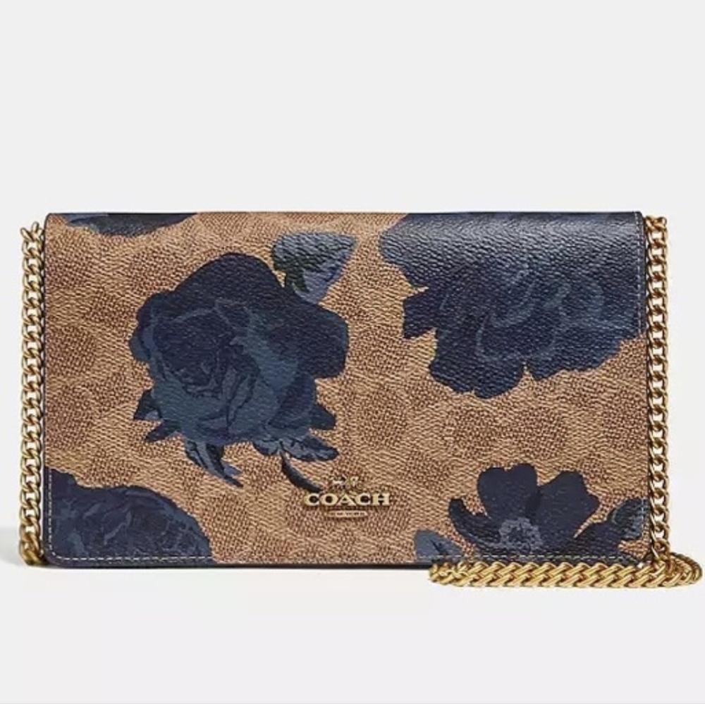 RARE NWT Coach x Kaffe Fassett Hayden Foldover Crossbody Clutch